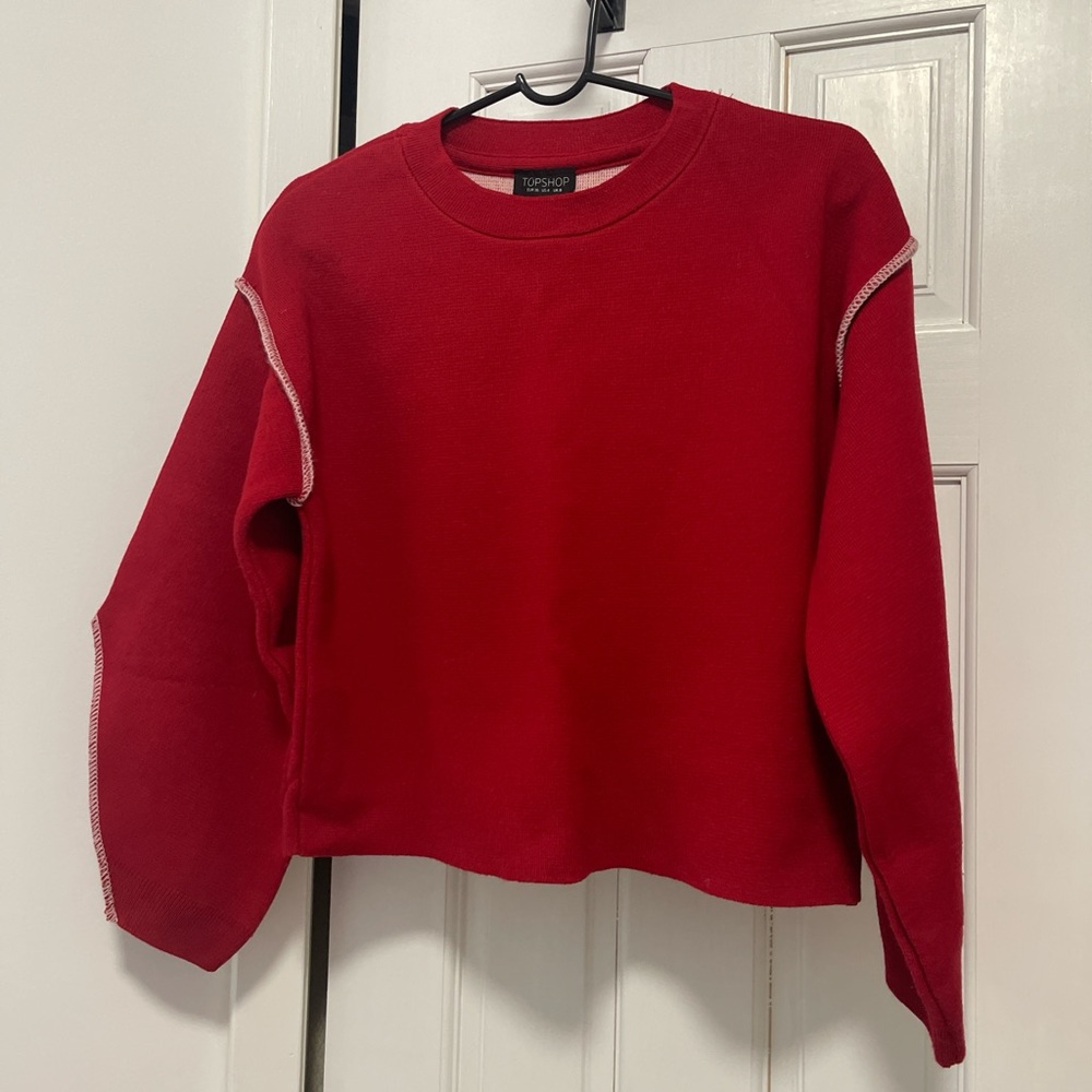 Topshop Red Sweater